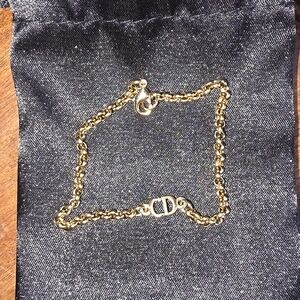 Pre Owned Authentic Dior Gold Chain Bracelet